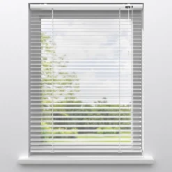 Aluminium Jaloezie Bent Wit 25mm