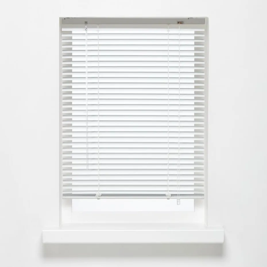 Aluminium Jaloezie Jade Wit 25mm 200x175 cm