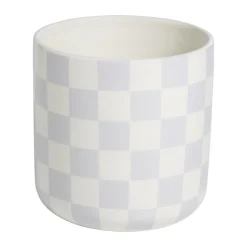 Bloempot Check Lila