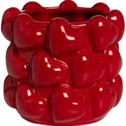 Bloempot Hartjes Rood - ø14 cm