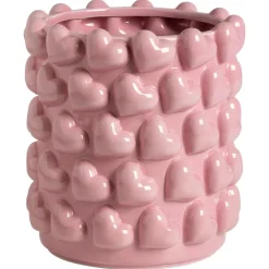 Bloempot Hartjes Roze - ø14 cm