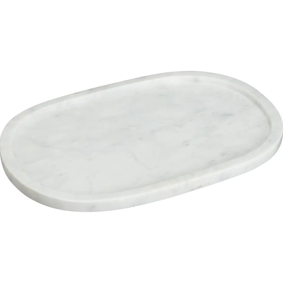 Decoratieplateau Organisch Marmer Wit - 30x20 cm