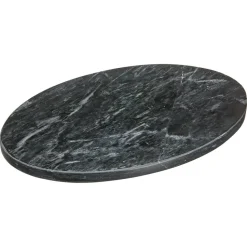 Decoratieplateau Organisch Marmer Zwart - Ø30 cm