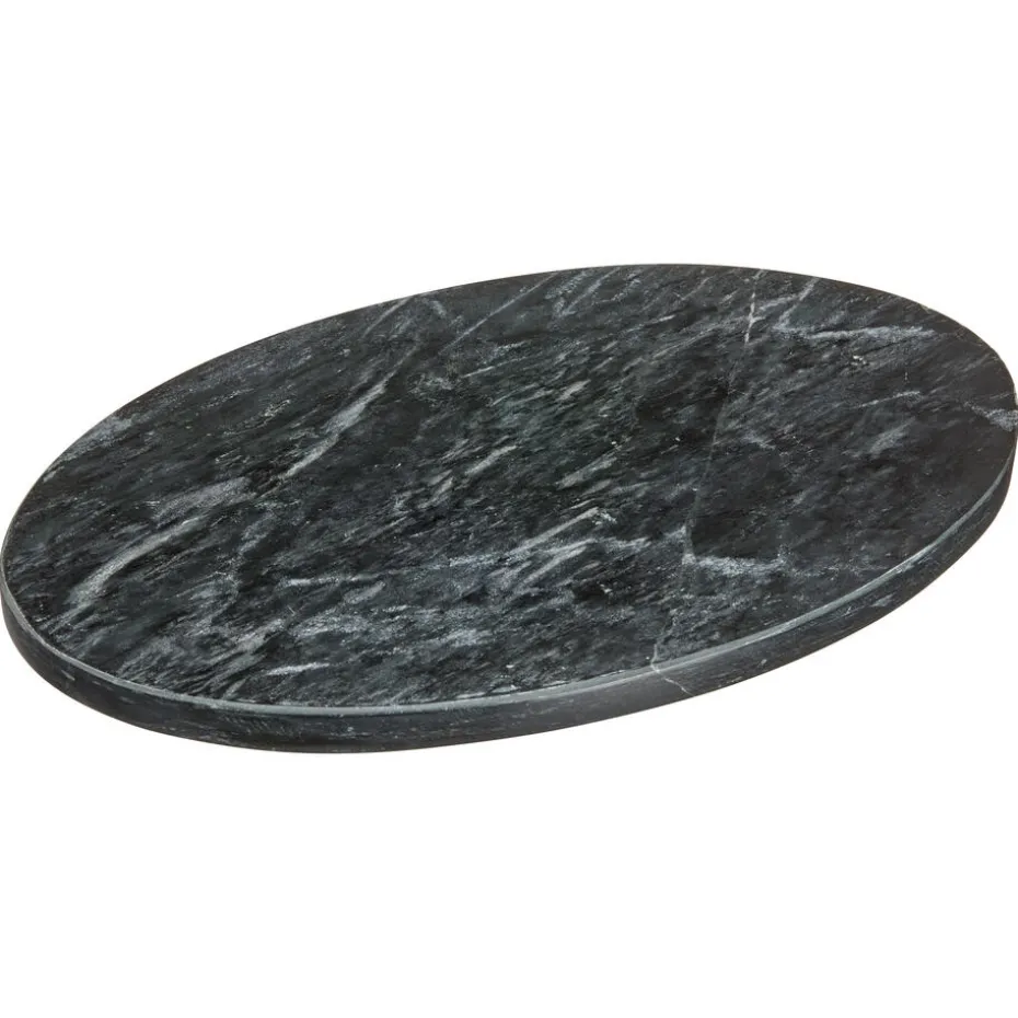 Decoratieplateau Organisch Marmer Zwart - Ø30 cm