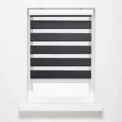 Duo Rolgordijn Eva Antraciet 60x175 cm