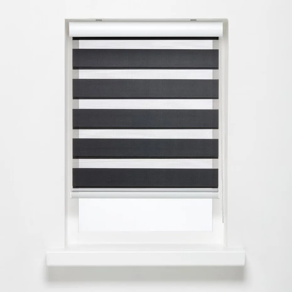 Duo Rolgordijn Eva Antraciet 60x175 cm