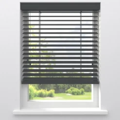 Fenstr Bamboe Jaloezie Wessel Antraciet 50mm