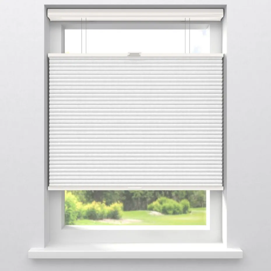 Fenstr Dubbel Plissé 45mm Lotte Wit Lichtdoorlatend