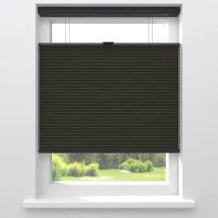 Fenstr Dubbel Plissé 45mm Lot Espresso Verduisterend