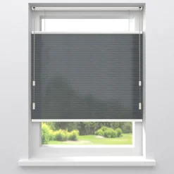 Fenstr Dubbel Plisségordijn Mia Donkergrijs Lichtdoorlatend
