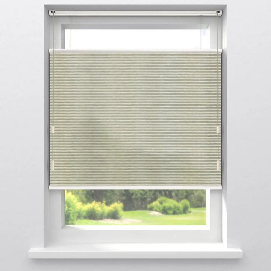 Fenstr Plisségordijn Pip Beige Lichtdoorlatend