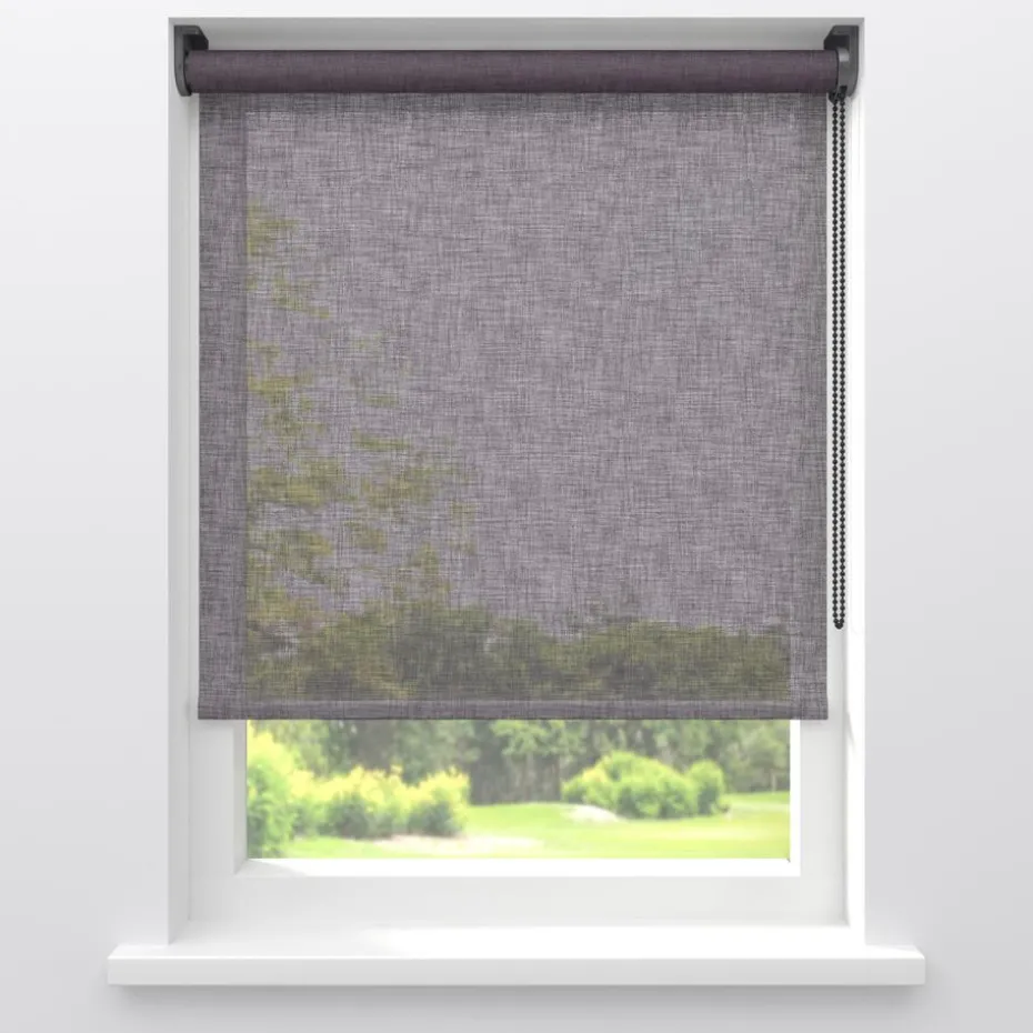 Fenstr Rolgordijn Febe Antraciet Transparant