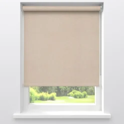 Fenstr Rolgordijn Gus Velours Zand Deels Verduisterend