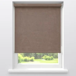 Fenstr Rolgordijn Gus Velours Taupe Deels Verduisterend