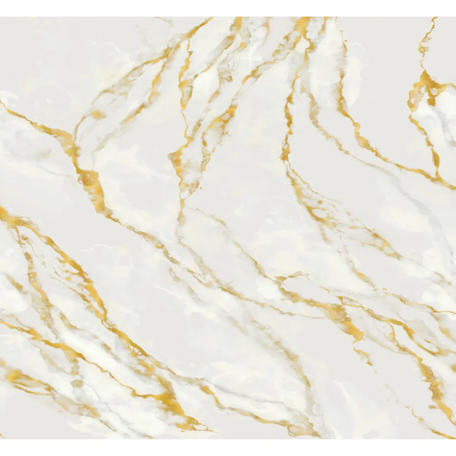 Fotobehang Mare Marmer Wit/Goud
