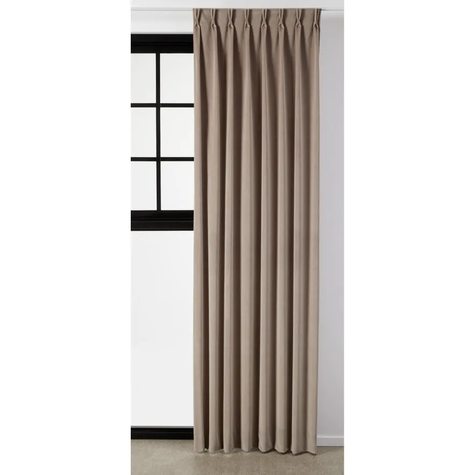 Gordijn Velours Emily Taupe
