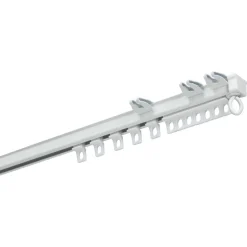 Gordijnrailset Wit Metaal 250 cm