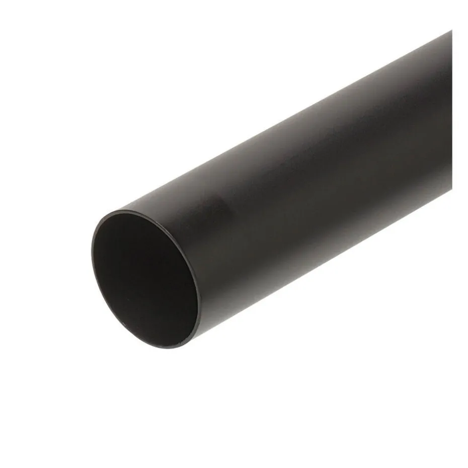 Gordijnroede 240 cm Zwart Metaal - Ø28mm