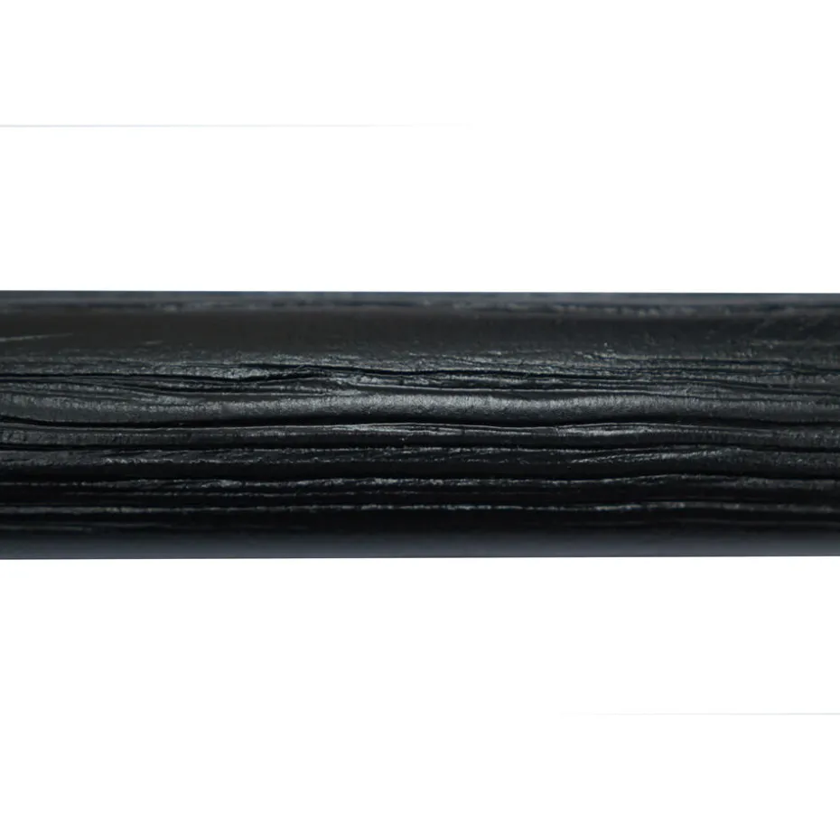 Gordijnroede 200cm Zwart Hout Ø28mm