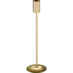 Kandelaar Oppido Goud/Groen 26 cm