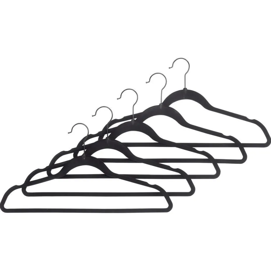 Kledinghanger Velvet Zwart