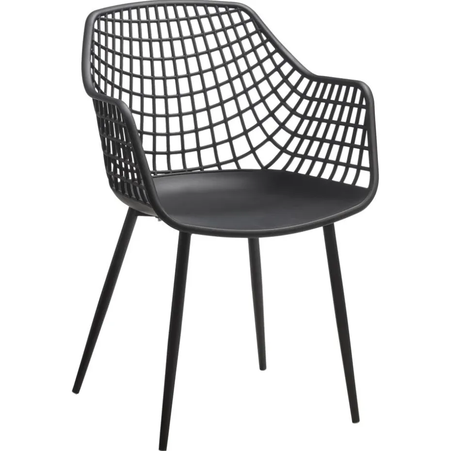 Kuipstoel Webbing Zwart