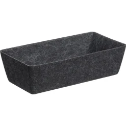Opbergmand Vilt Antraciet 38x18,5x10cm