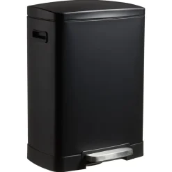 Pedaalemmer Duo/Softclose 40 Liter Mat Zwart