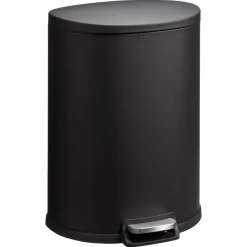 Pedaalemmer Flatback 50 Liter Zwart