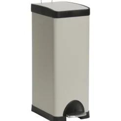 Pedaalemmer Rechthoek 30 Liter Taupe