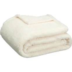 Plaid Flaine Beige 130x160 Cm