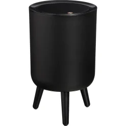 Prullenbak Pootjes 7 Liter Zwart