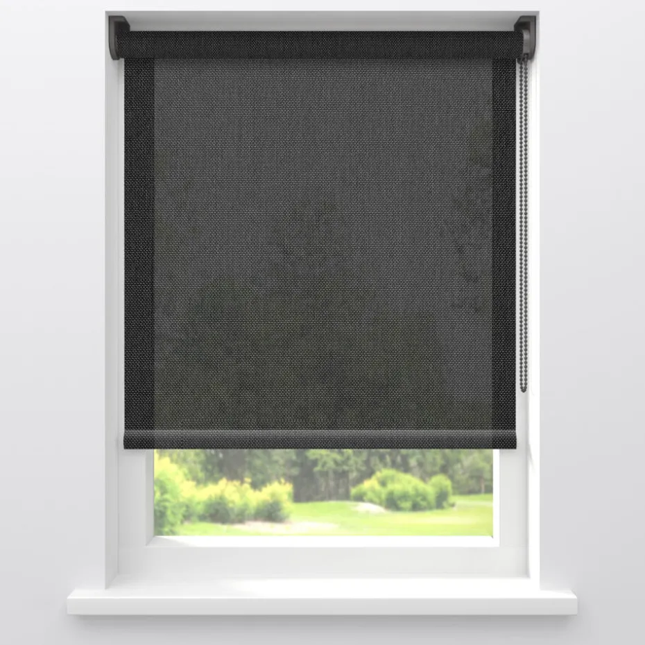 Rolgordijn Screen Vinz Zwart