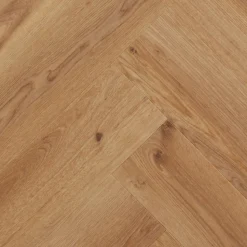 Staal Plak PVC Houston Bruin Eiken Visgraat