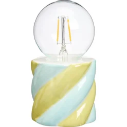 Tafellamp Swirl Groen-Blauw