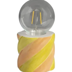 Tafellamp Swirl Groen-Peach