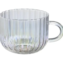 Theeglas Met Oor Ribbel Holo - 420 ml