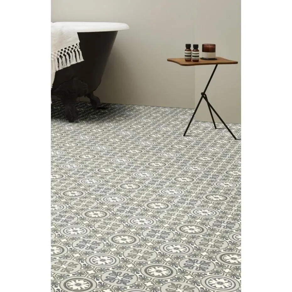 Vinyl Macon Groen Tegellook