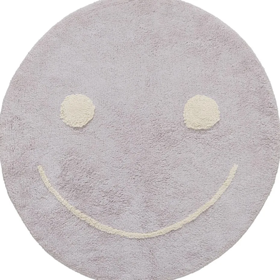Vloerkleed Smiley Lila