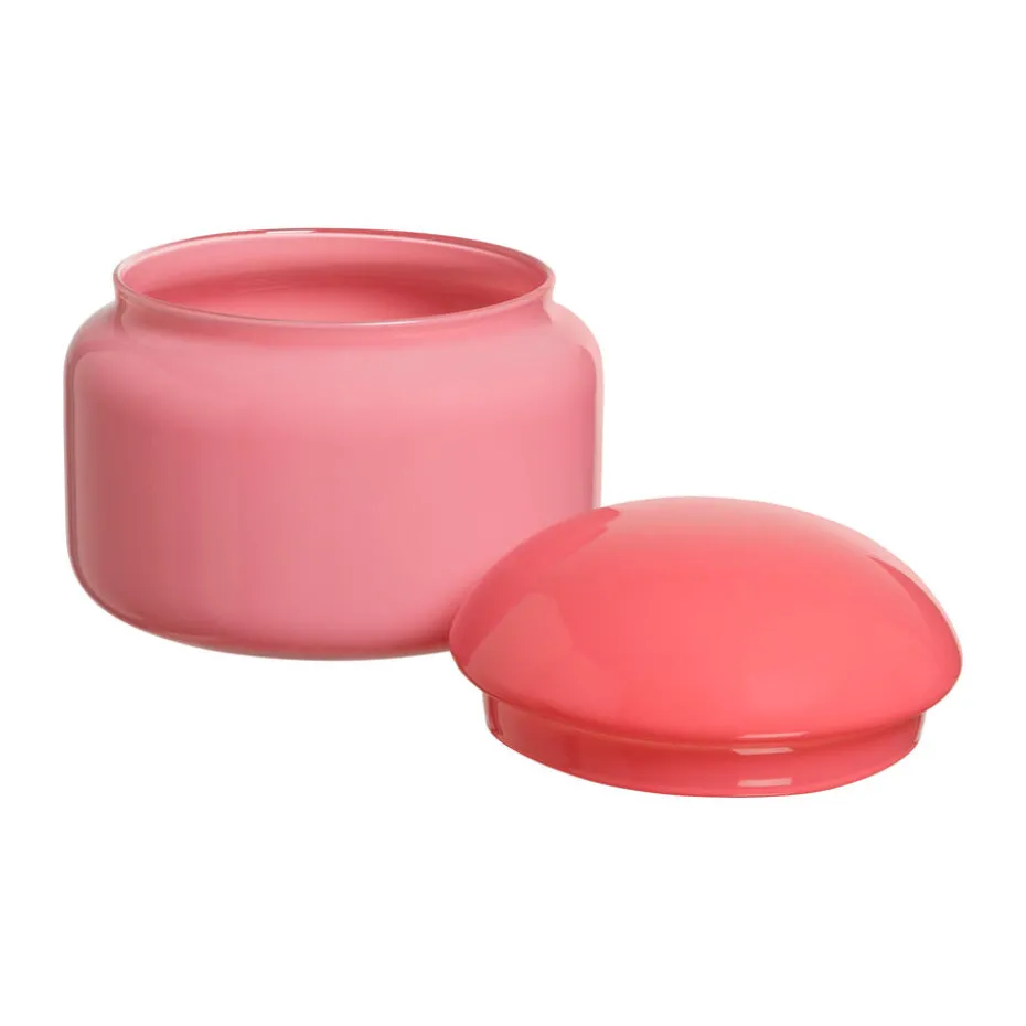 Voorraadpot Melkglas Roze