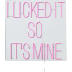 Wandlamp Neon Its Mine Roze