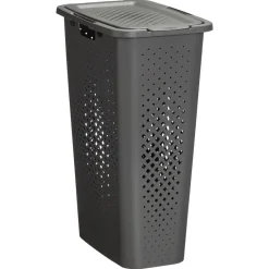 Wasmand Rattan Ruit Antraciet 40 l