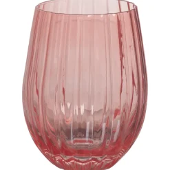Waterglas Ribbel Roze - 500 ml