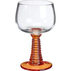 Wijnglas Ribbel Oranje - 230 ml